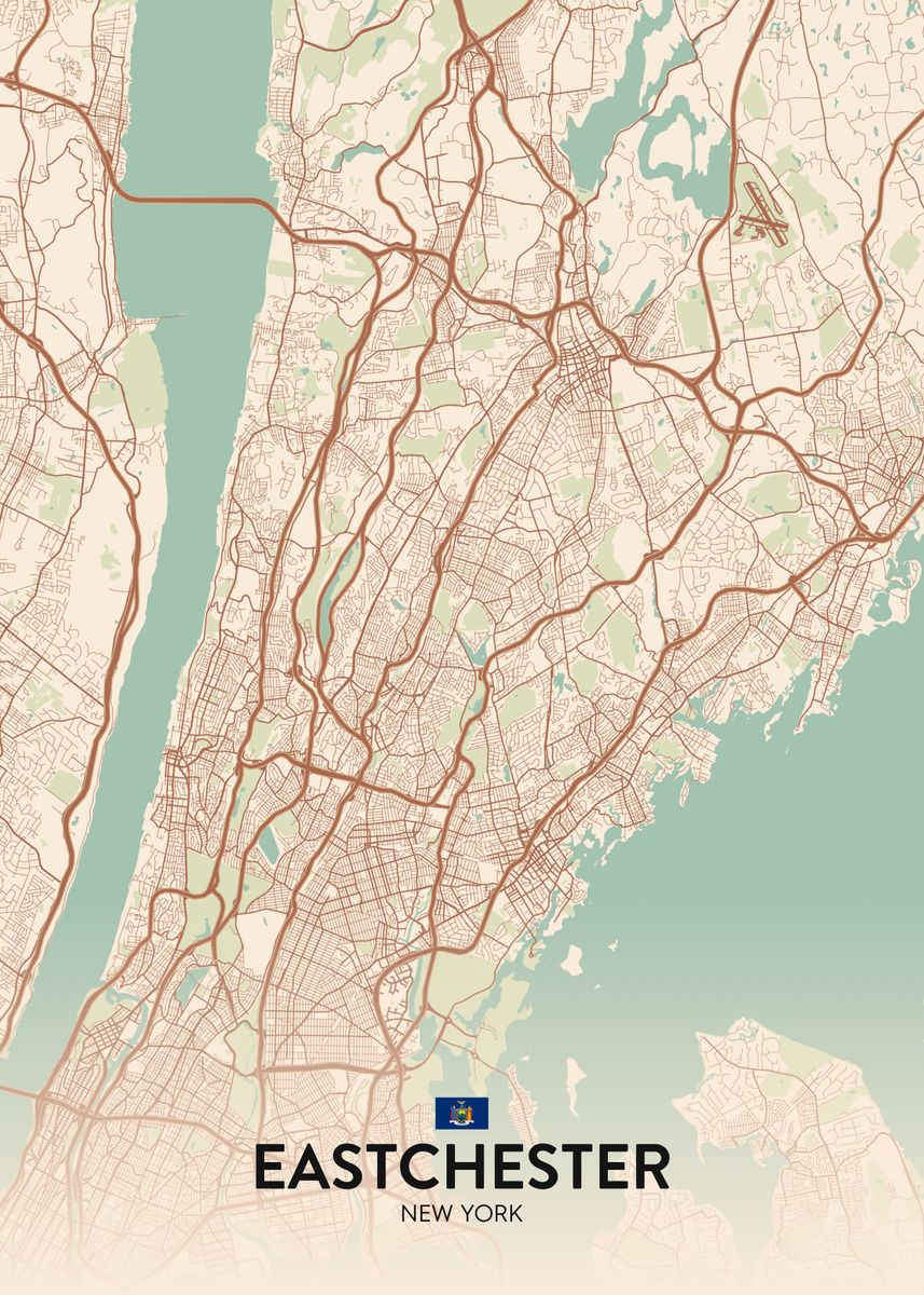 'Eastchester NY' Poster by IMR Designs Displate