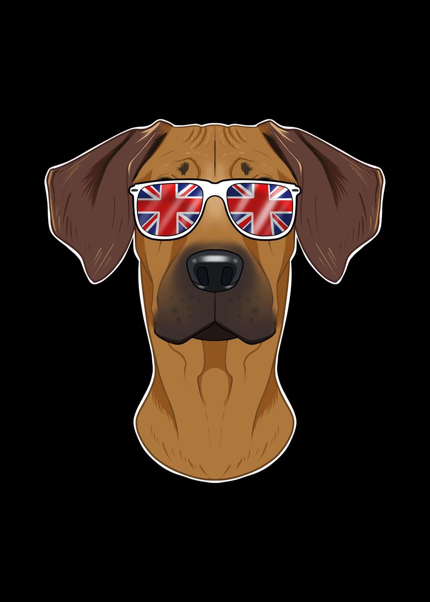 'Rhodesian Ridgeback UK' Poster, picture, metal print, paint by ...