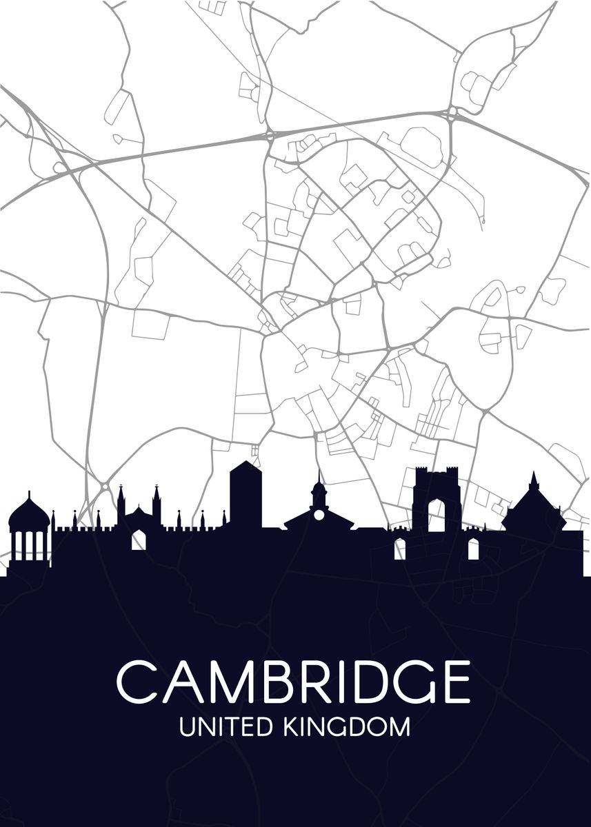'CAMBRIDGE UK' Poster by Urrutia German Displate