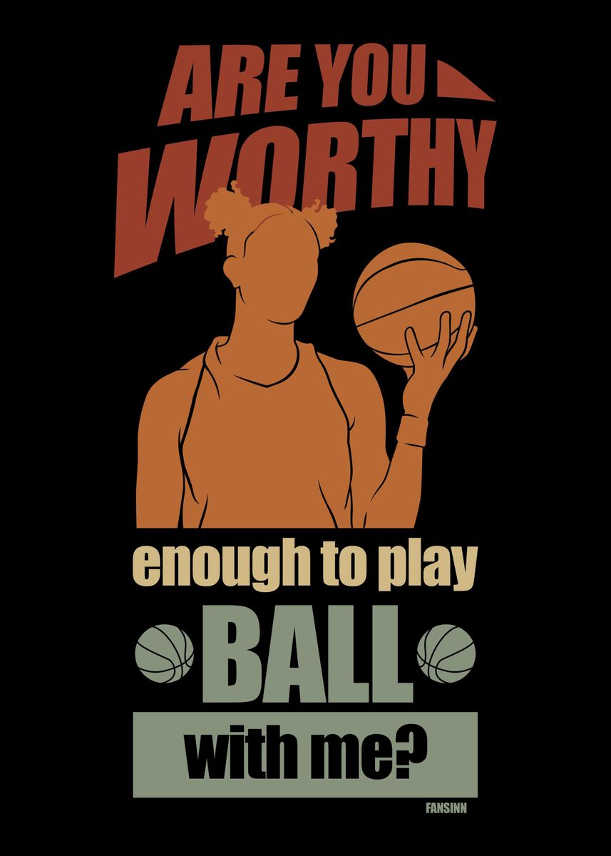 'Cooler basketball saying' Poster by fansinn Displate
