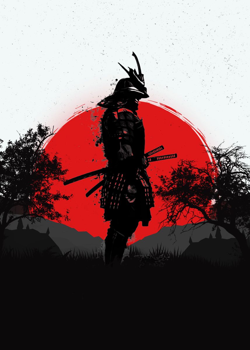 'samurai' Poster by SAIDI ARTWORKS | Displate