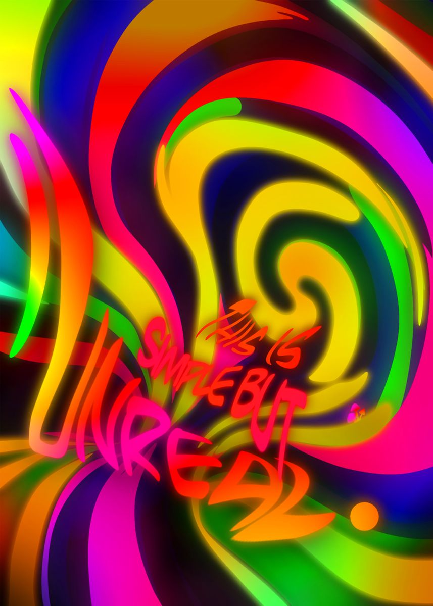 'unr3al wavy wav3s' Poster by TheMindFcuk  | Displate