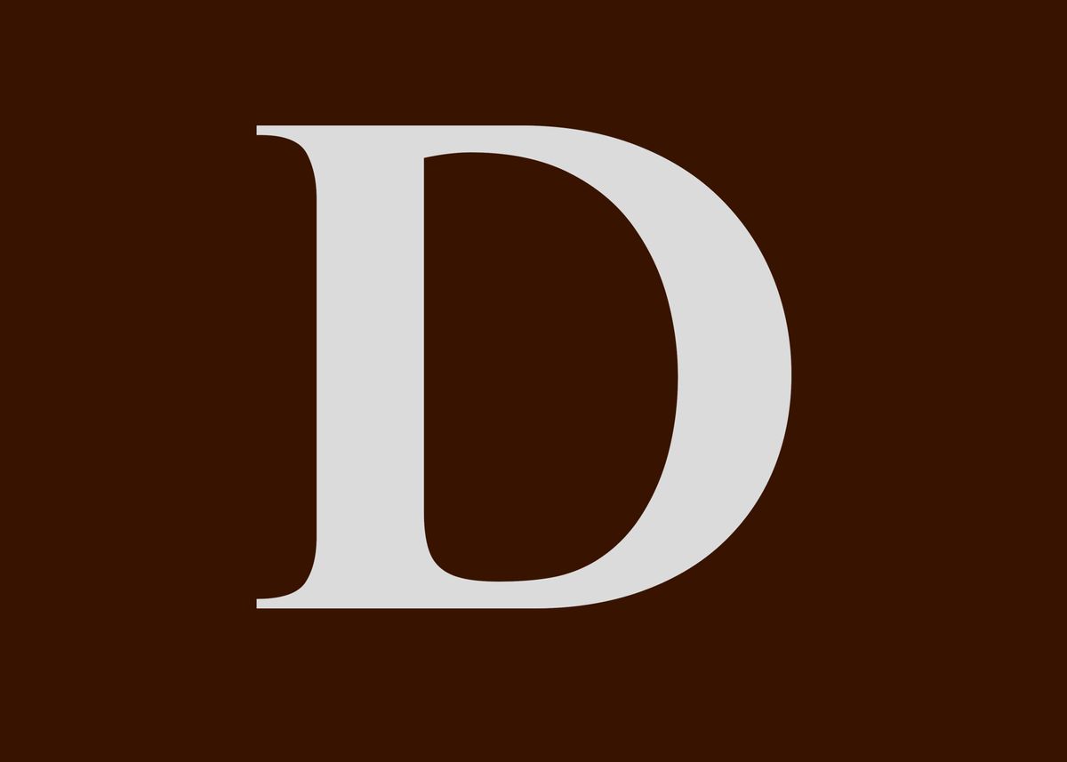 'D' Poster by Amazing Artist Displate