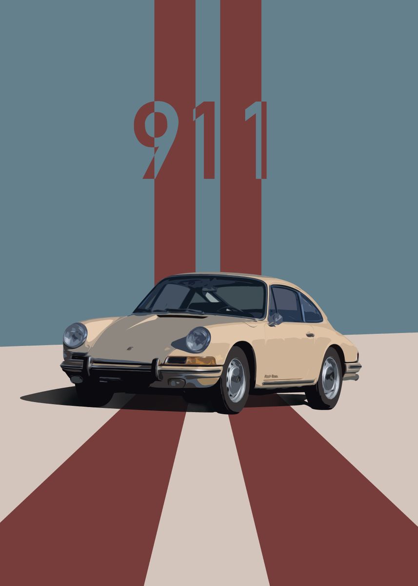 Porsche Poster by Car Enthusiast | Displate