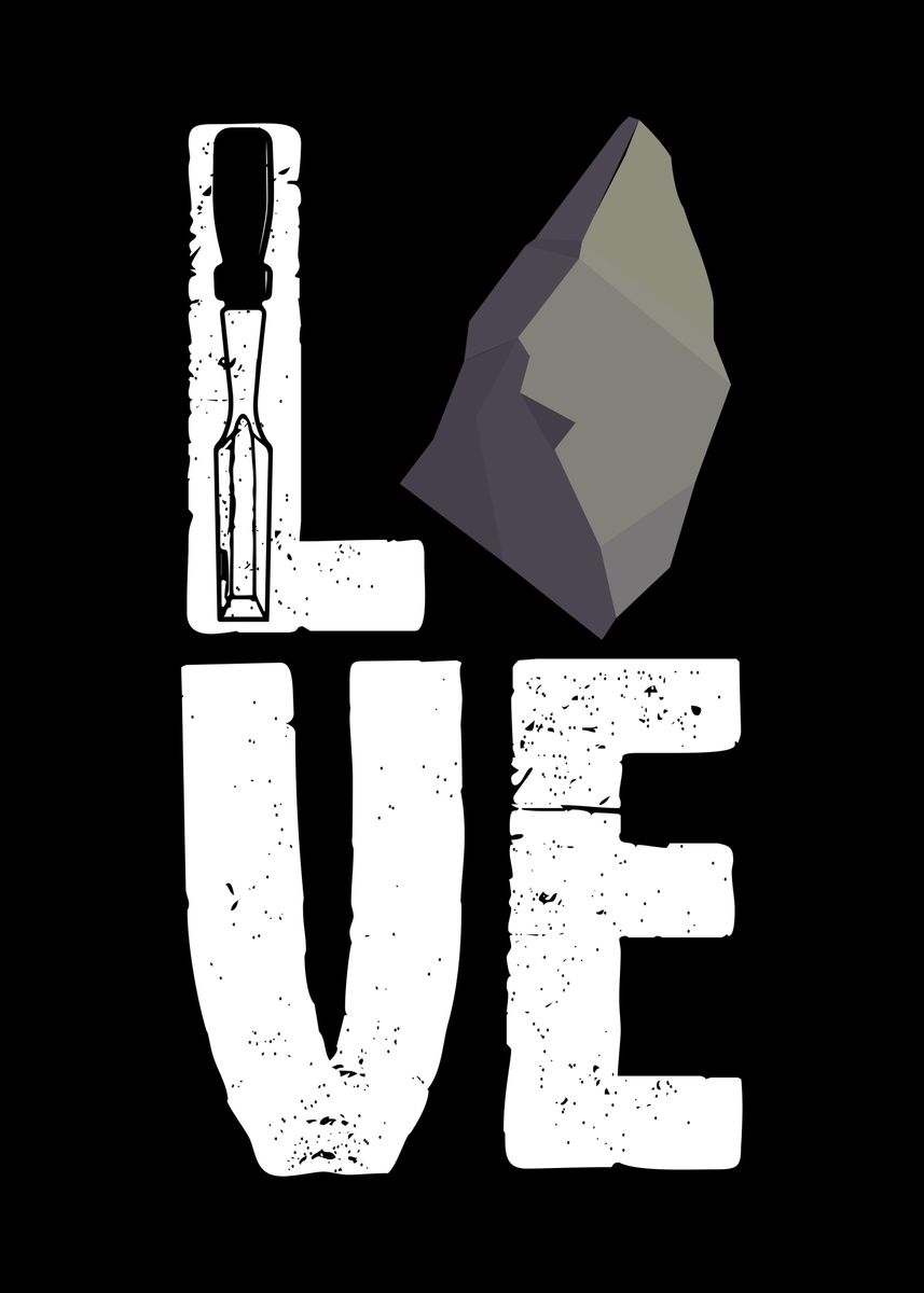 'Stonemason Love Job Stone' Poster by DesignatedDesigner Displate