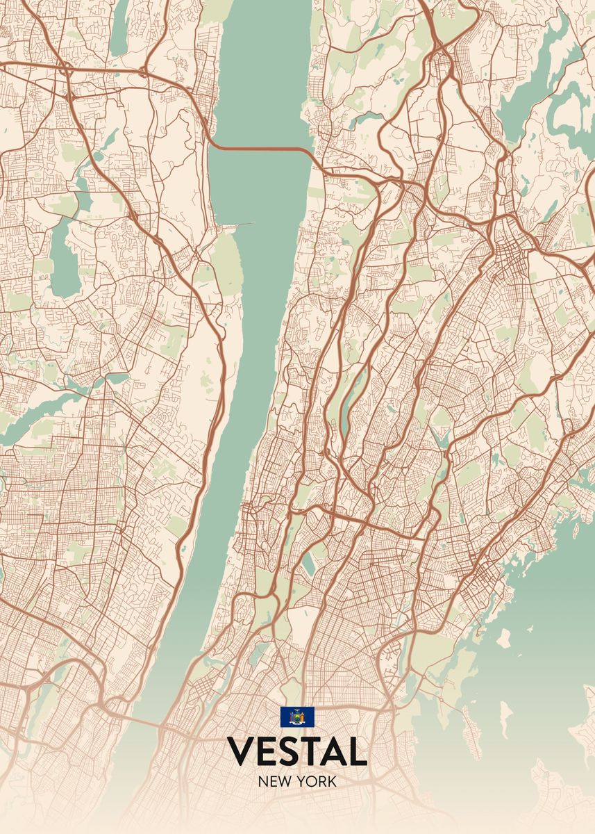 'Vestal NY' Poster by IMR Designs Displate