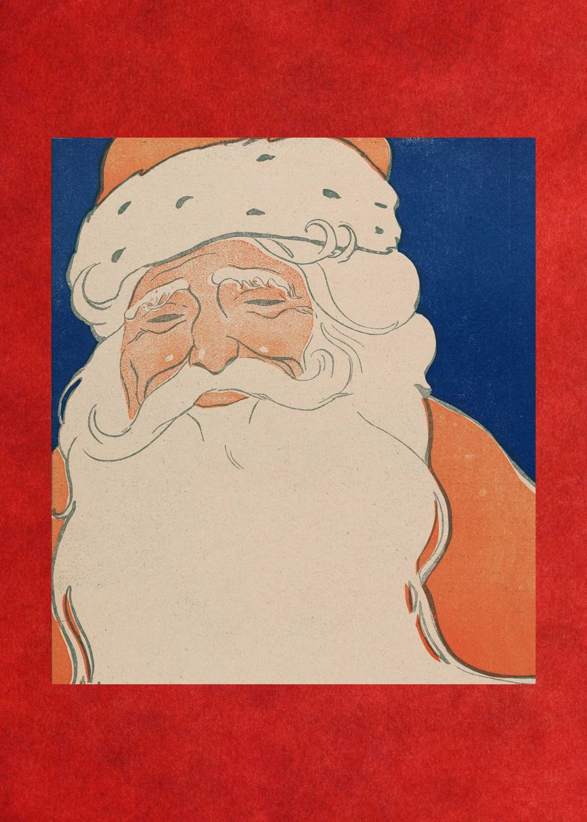 'Vintage Santa Claus' Poster by Ella Mapalad | Displate