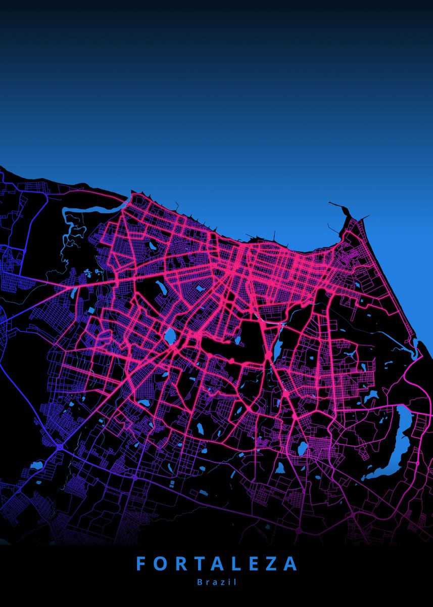 ‘Fortaleza Brazil’ Poster by Deeo | Displate