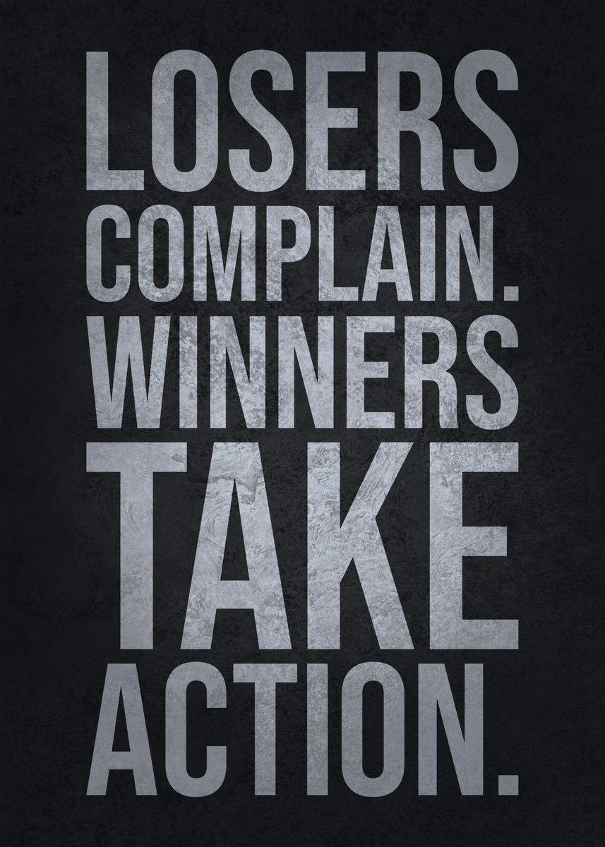 'Winners Take Action' Poster by CHAN | Displate