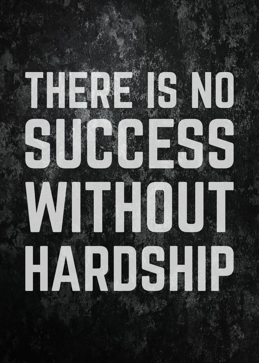 'Success vs Hardship' Poster, picture, metal print, paint by albran ...