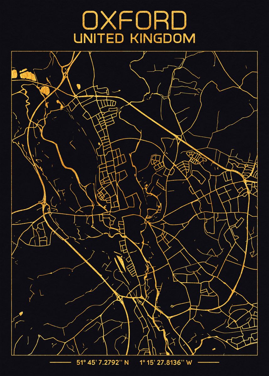 'Oxford UK ' Poster by Denis Siggers Displate