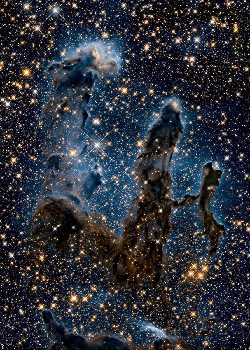 'Pillars of Creation' Poster, picture, metal print, paint by Galaxy