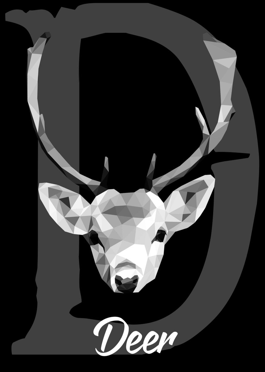 #39 Deer #39 Poster picture metal print paint by minh doan Displate