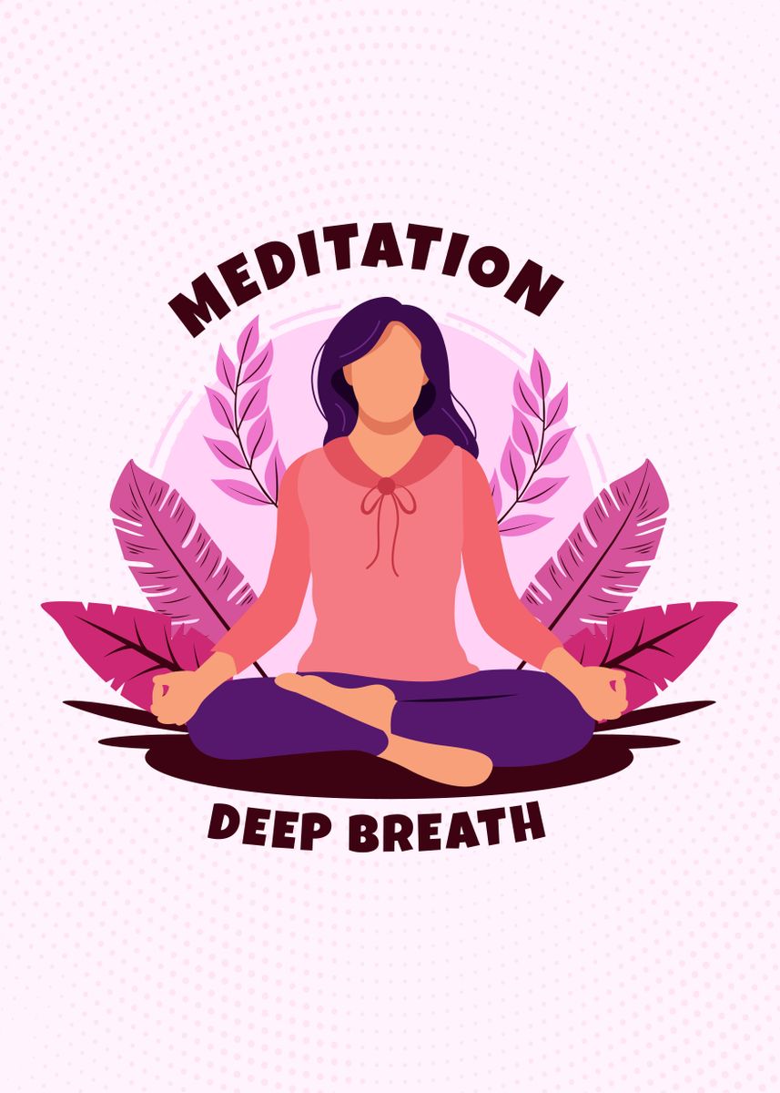 'meditation' Poster By Foxtails Design 