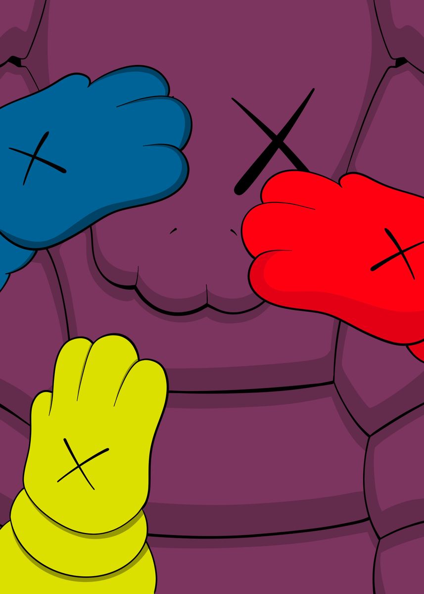 Kaws Art Poster By Lardis Art Displate