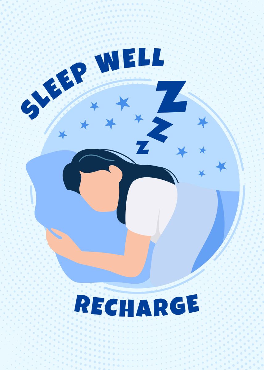 sleep-well-recharge-poster-picture-metal-print-paint-by-foxtails