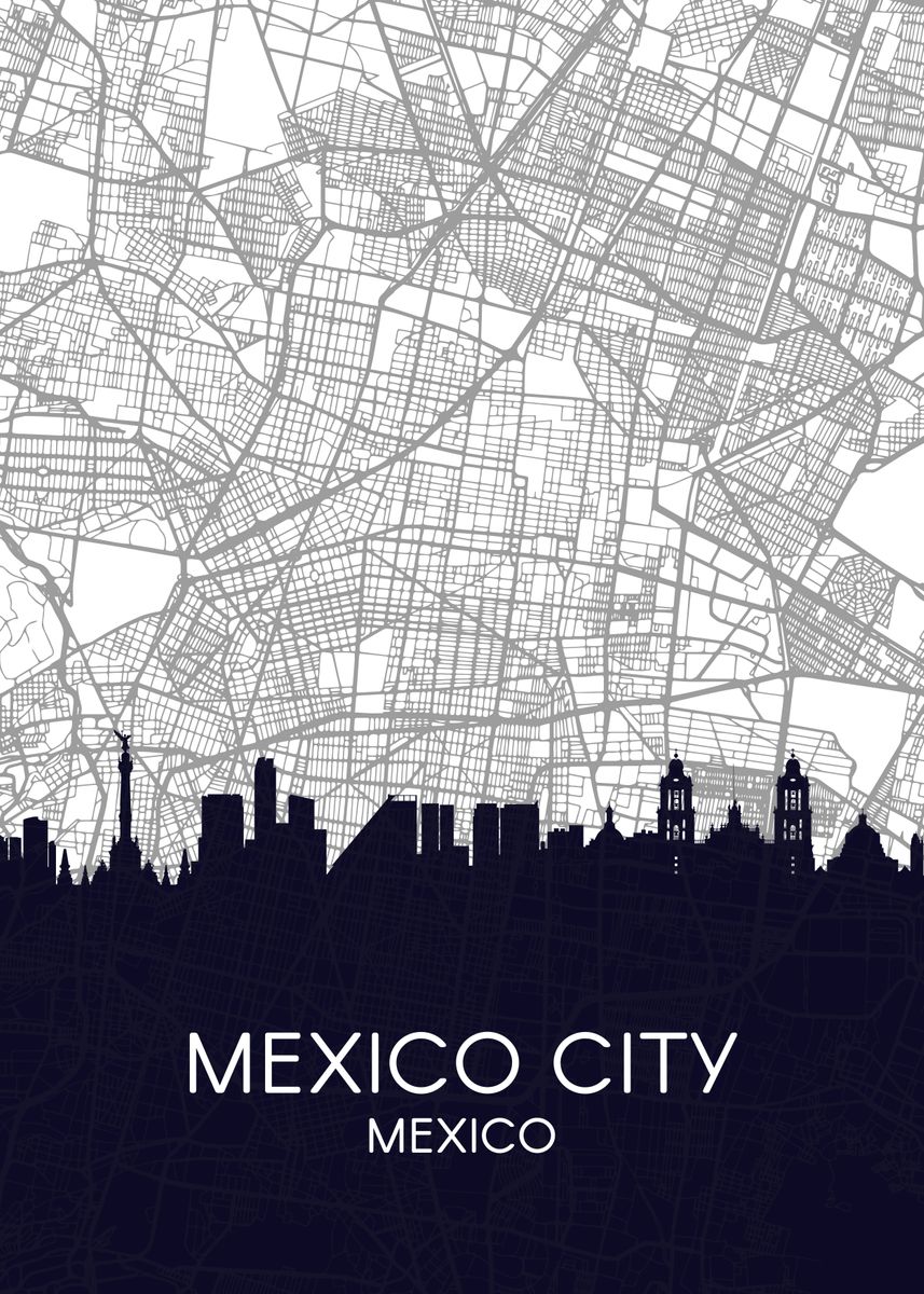 'mexico City Mexico' Poster By Urrutia German 