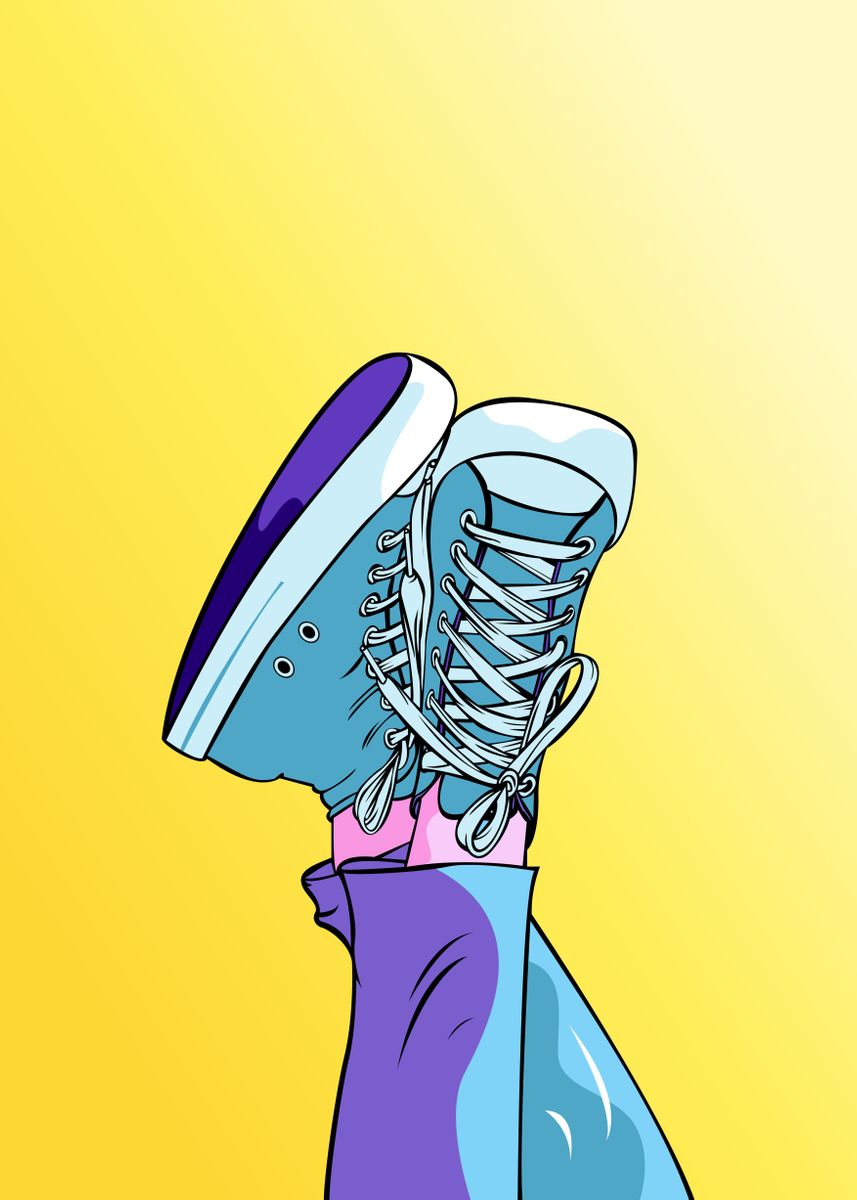 ' sneakers ' Poster by NDesign | Displate