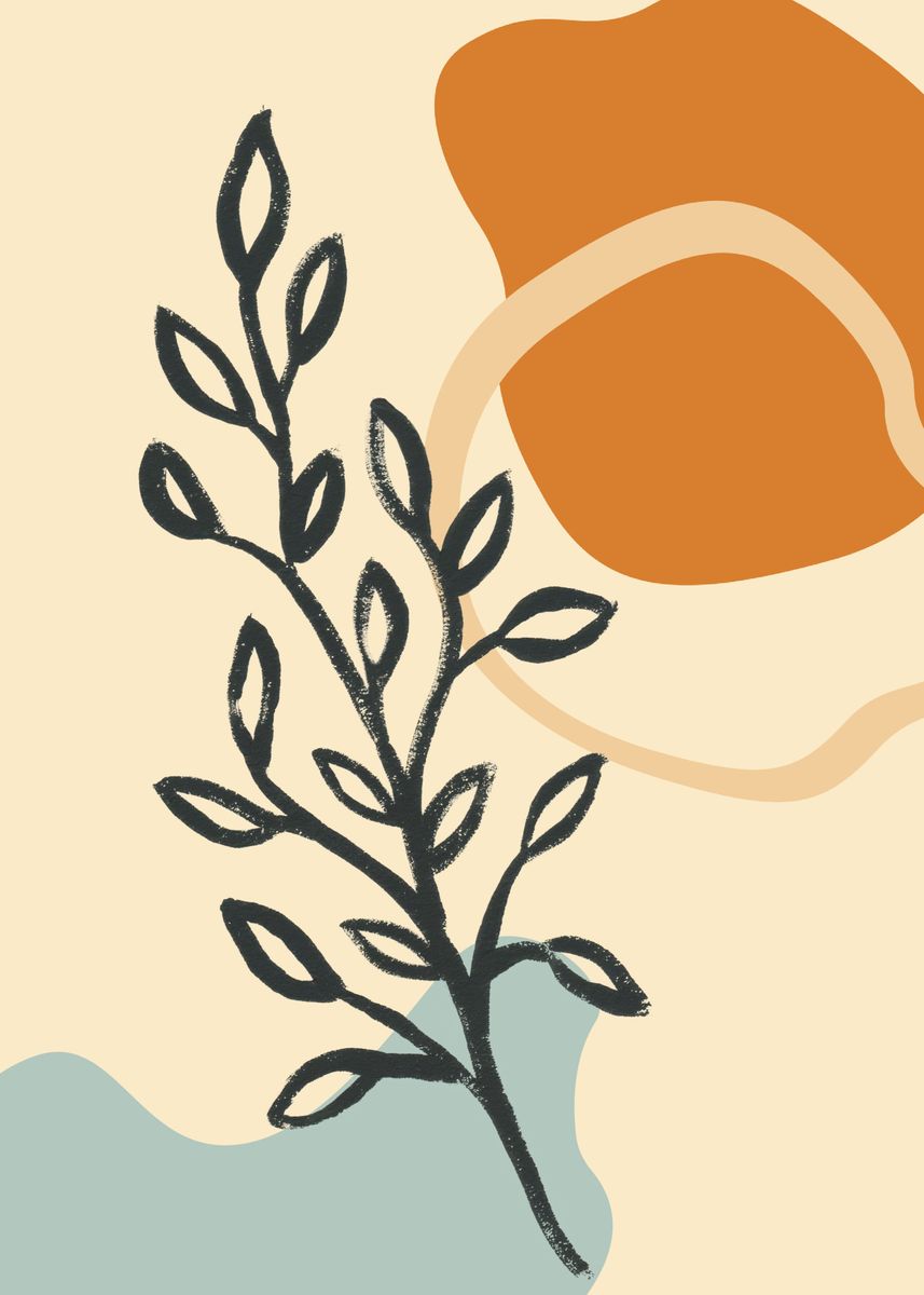 'Abstract leaf' Poster by Koni Displate