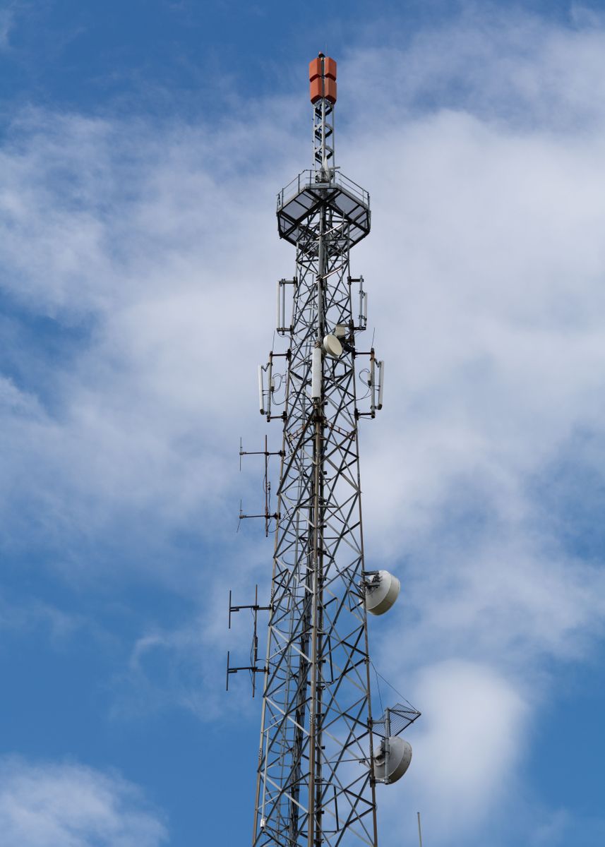 'Telecommunications tower' Poster, picture, metal print, paint by NAMA ...