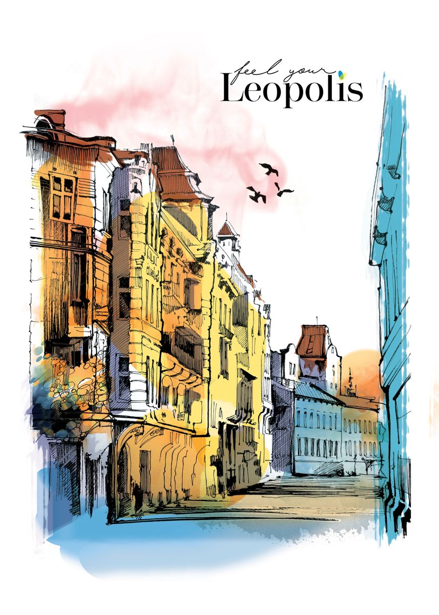 'Lviv' Poster by Libe Llula Displate