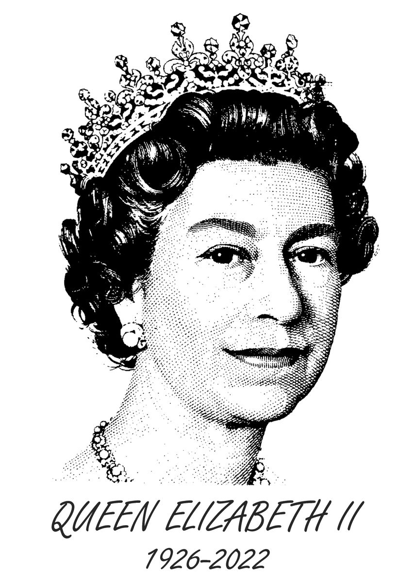 'The Queen Elizabeth II' Poster by Max Ronn | Displate