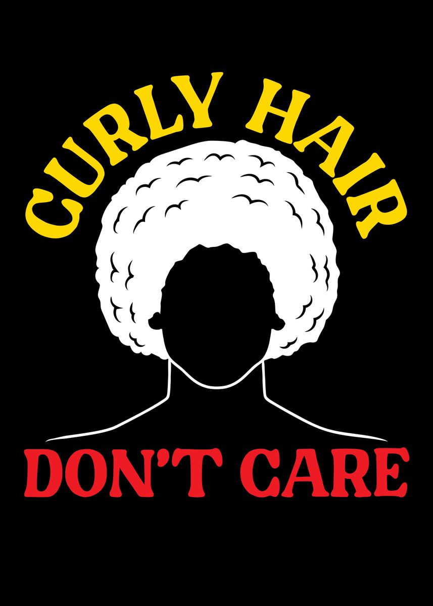 curly-hair-dont-care-poster-picture-metal-print-paint-by-nao