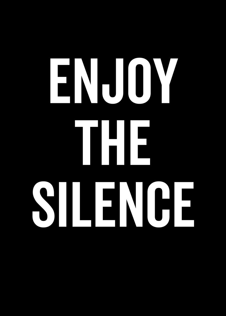 'Enjoy The Silence' Poster, picture, metal print, paint by Francois ...