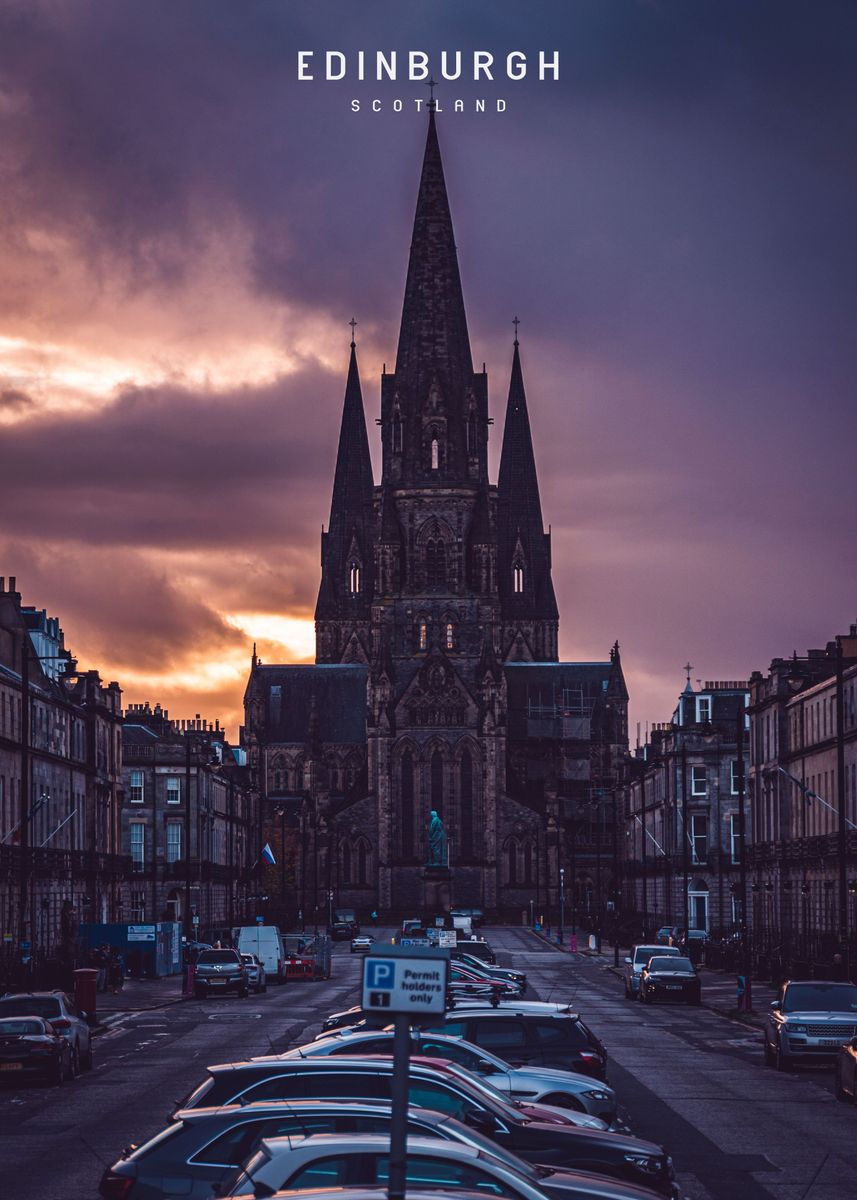 'Edinburgh ' Poster by Explore Universe Displate