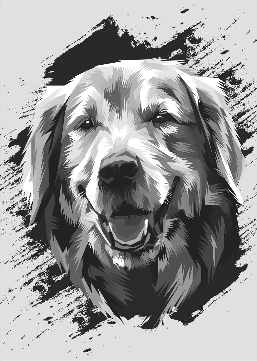 'Cute Dog Wpap' Poster by Michael I. Organ Displate