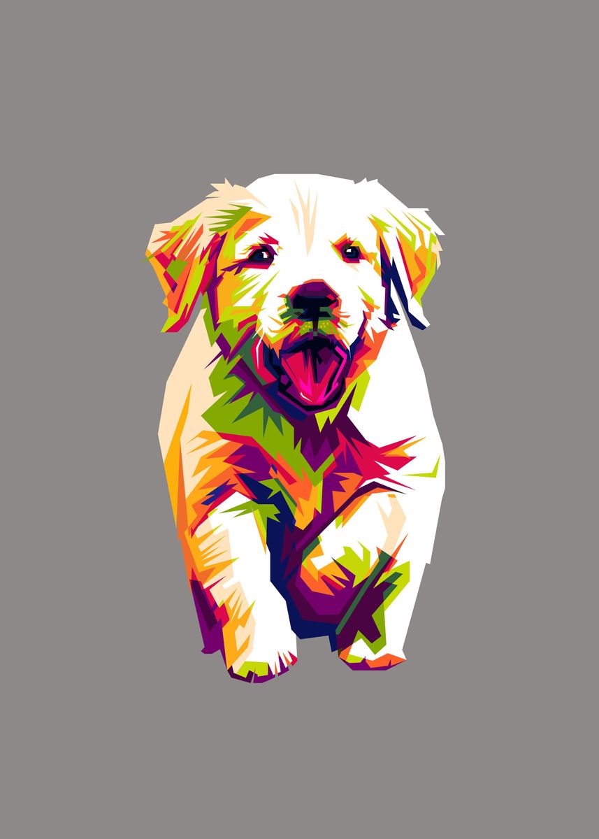'Cute Dog Wpap' Poster by Michael I. Organ Displate