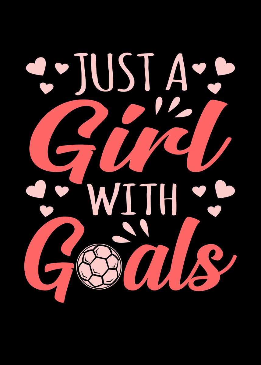 'Soccer Girl Women Gift' Poster, picture, metal print, paint by Hexor ...