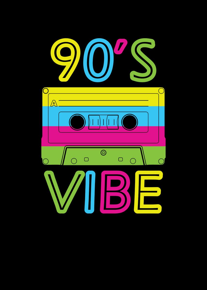 '90s vibe' Poster by bananadesign | Displate