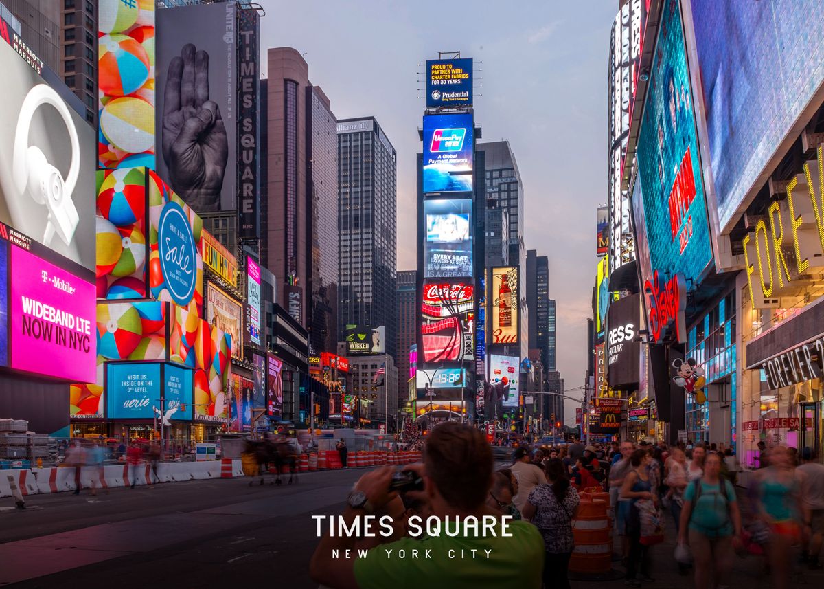 'Times Square ' Poster by Famous City | Displate