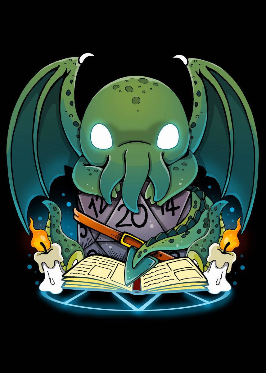 'Demon Dice' Poster, picture, metal print, paint by Valentina Fabbri