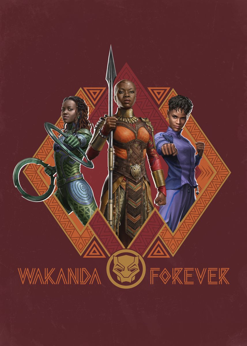 Wakanda Forever Black Panther Steel Poster — Art of Steel