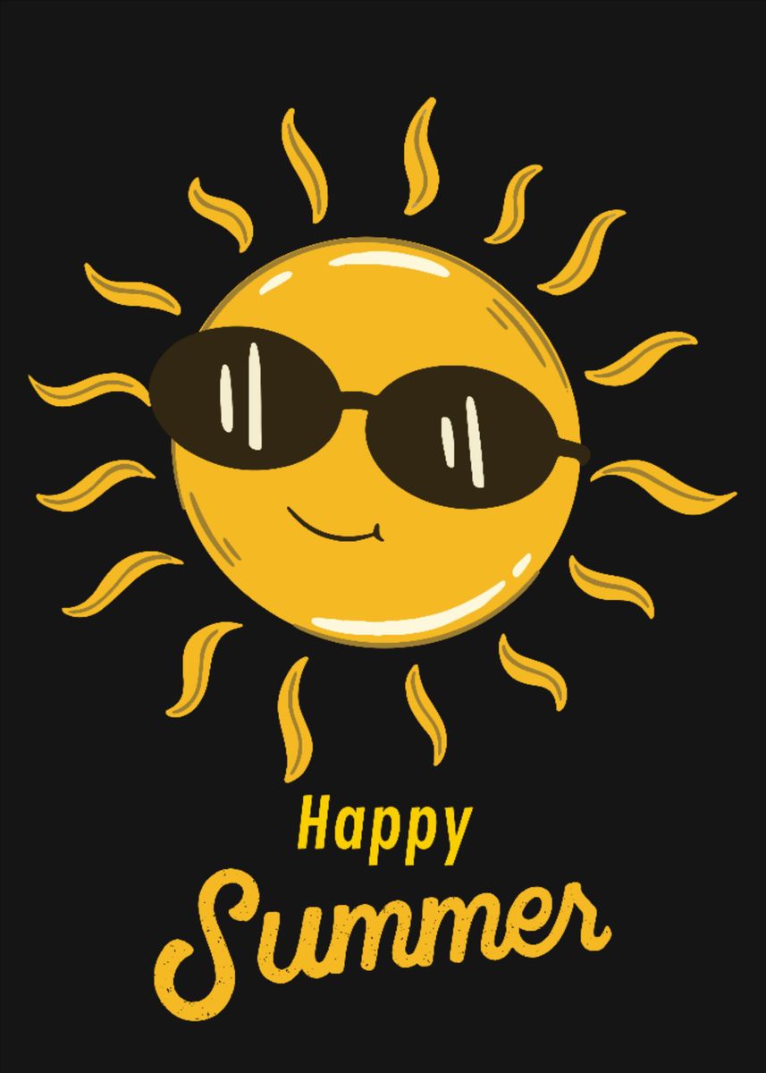 'Happy summer ' Poster by Artoria Displate