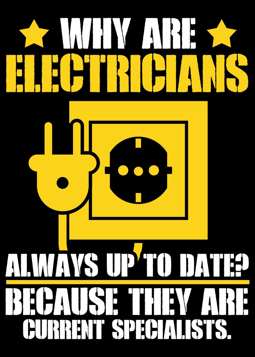 'Electrician' Poster, picture, metal print, paint by CrazySquirrel ...