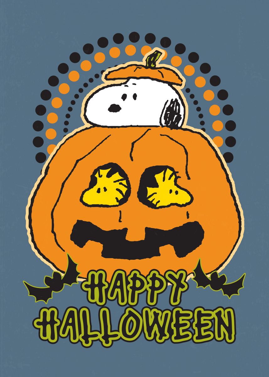 'Snoopy Happy Halloween' Poster, picture, metal print, paint by Peanuts ...