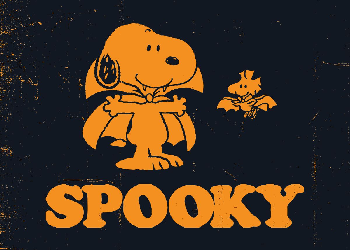 'Spooky Snoopy' Poster by Peanuts Displate