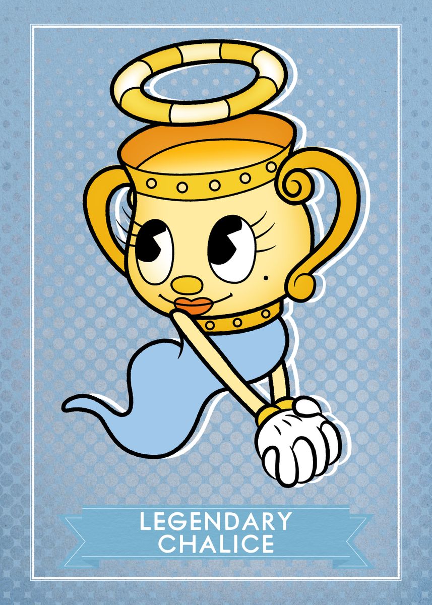 'Legendary Chalice' Poster, picture, metal print, paint by Cuphead