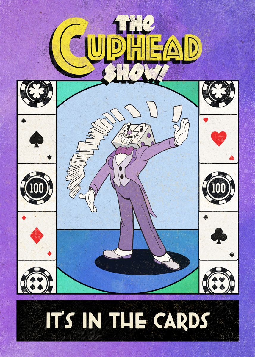 Cuphead Posters - King Dice Cuphead Show Poster RB1105