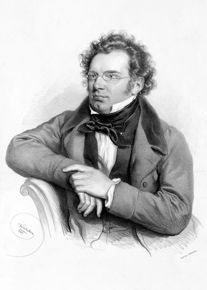 'Franz Schubert' Poster by anamaria tudor | Displate