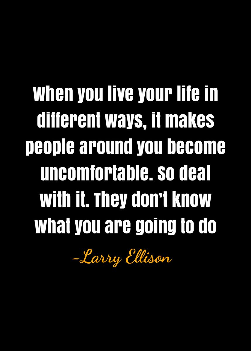 'Larry Ellison quotes ' Poster by DIMS Displate