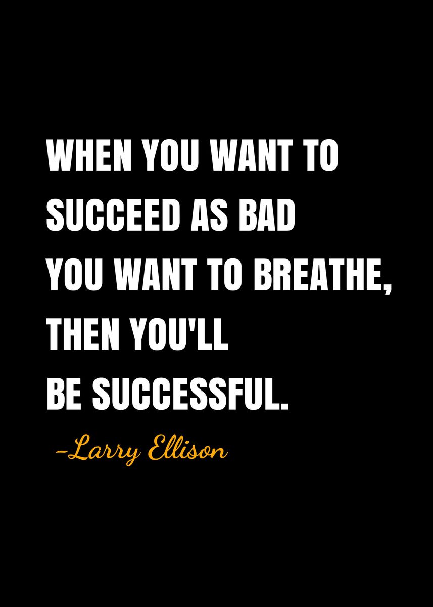 'Larry Ellison quotes ' Poster by DIMS Displate