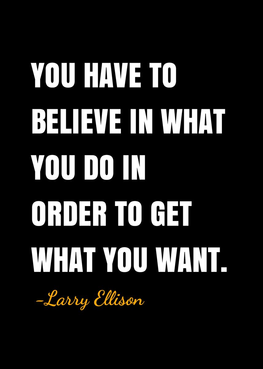 'Larry Ellison quotes ' Poster by DIMS Displate