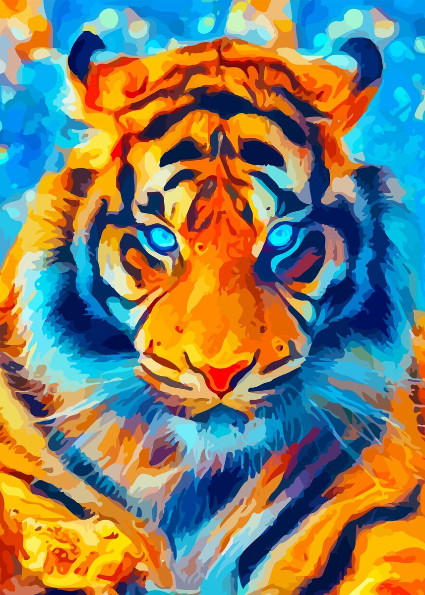 'majestic tiger' Poster by erma wati | Displate