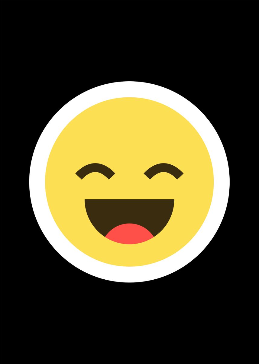'smiley emoticon' Poster, picture, metal print, paint by Most Popular ...