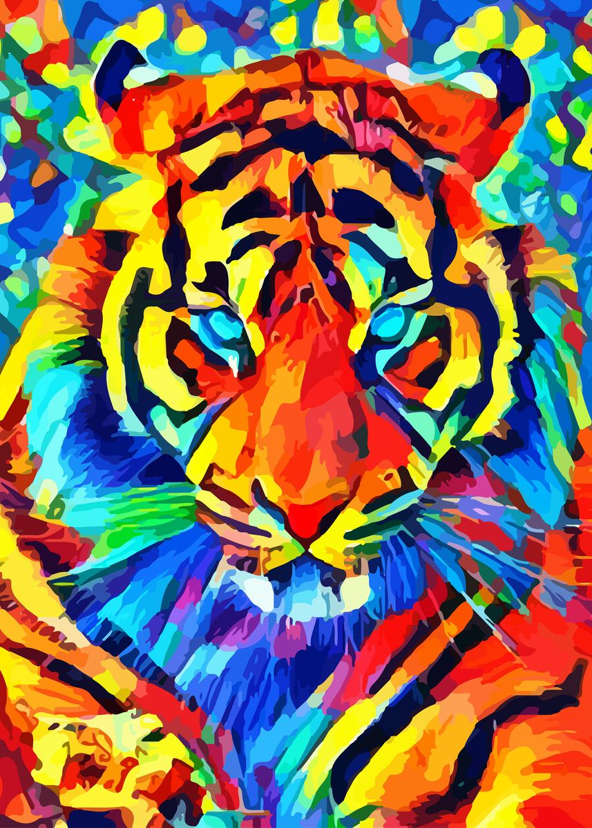 'majestic tiger' Poster by erma wati | Displate