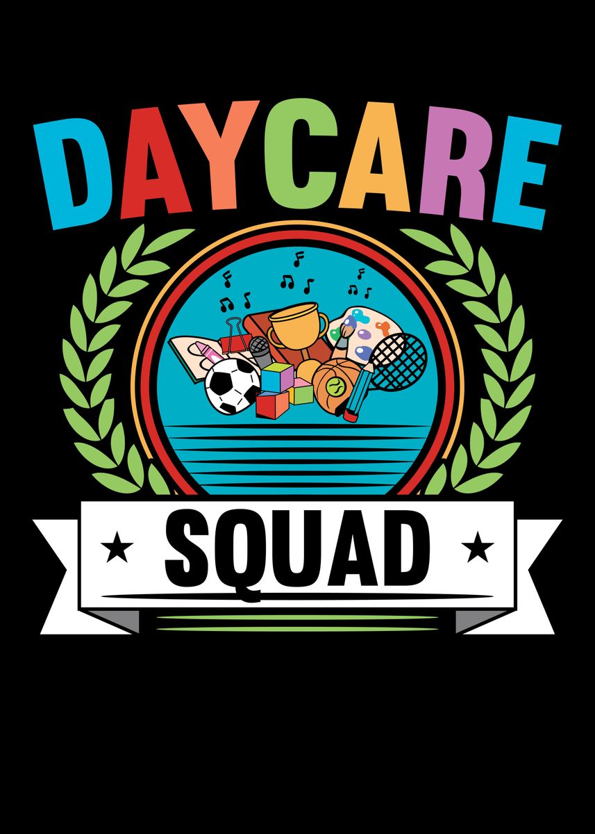 daycare-squad-poster-picture-metal-print-paint-by-nao-displate